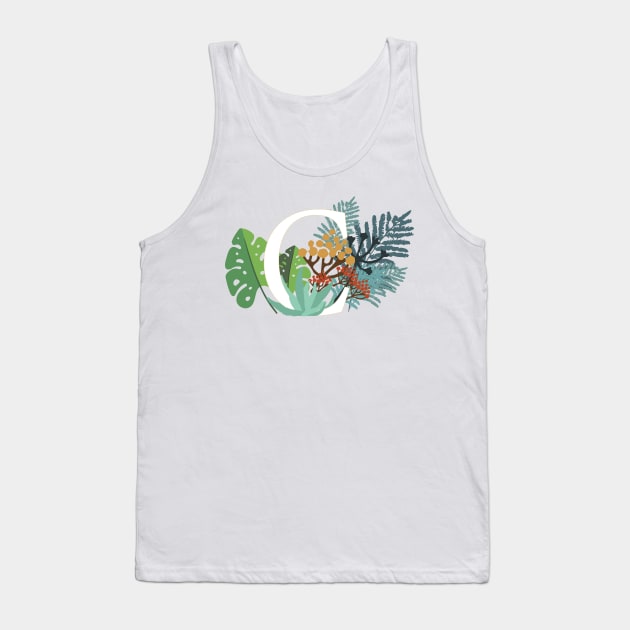 Plant Letter C Tank Top by HiPolly